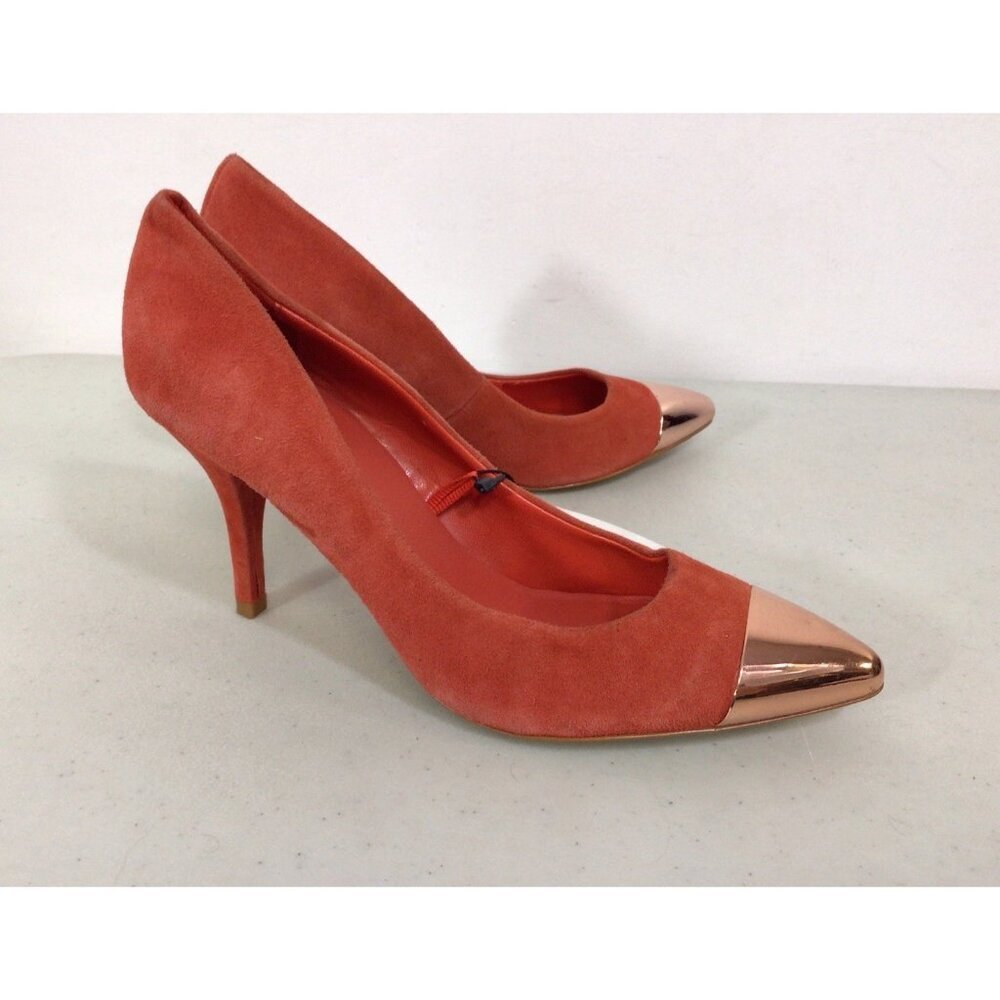 Mango Suede Heels Pumps Womens 6.5 New